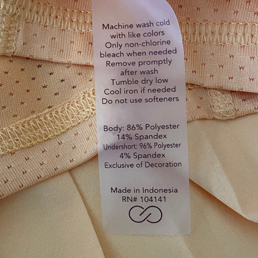 Calia Womens Ace Golf Skort XXL Peachy Melon Yellow Tennis Pickleball Sporty NWT - Picture 9 of 13